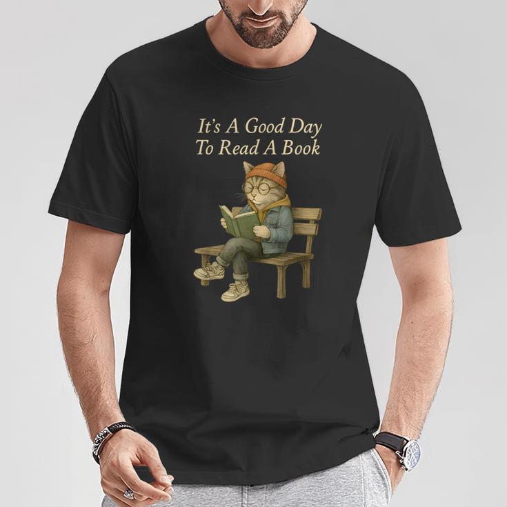 It’s A Good Day To Read A Book – Reading Cat T-Shirt Unique Gifts