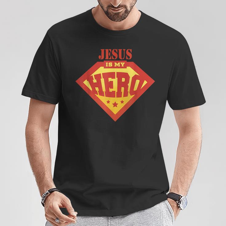 Jesus Is My Superhero Hero Fun Comic Book T-Shirt Unique Gifts