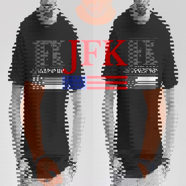 Jfk ヴィンテージ 政治 ジョン F ケネディ ジョンソン 1960 Tシャツ 面白い贈り物