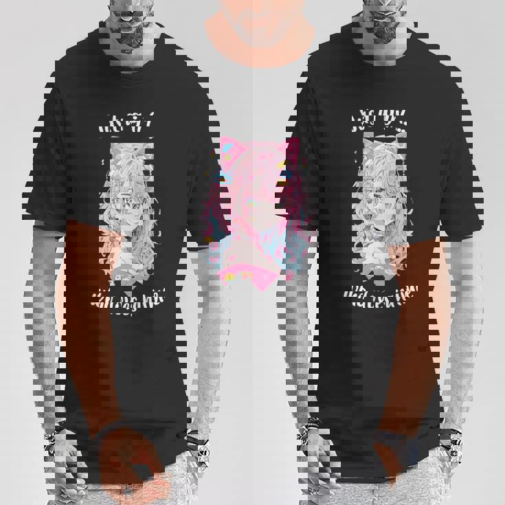 Just A Girl Who Loves アニメ カワイイ漫画 日本語 長袖tシャツ Tシャツ 面白い贈り物