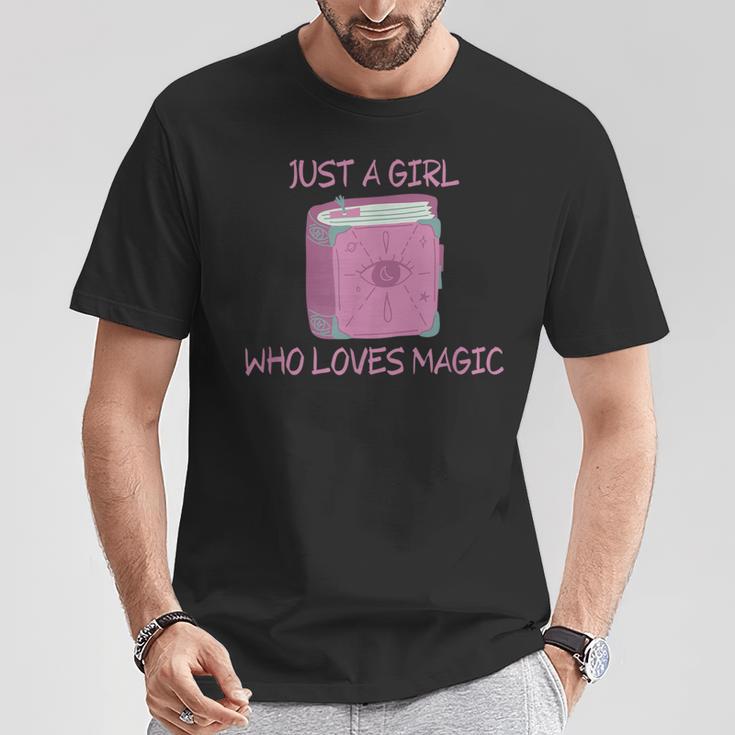 Just a Girl Who Loves Magic Spells Book T-Shirt Unique Gifts Just a Girl Who Loves Magic Spells Book T-Shirt Unique Gifts
