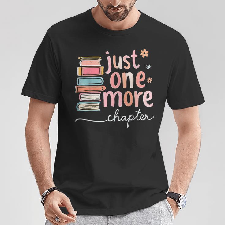 Just One More Chapter Pastel Book Lover Cute Adorable T-Shirt Unique Gifts