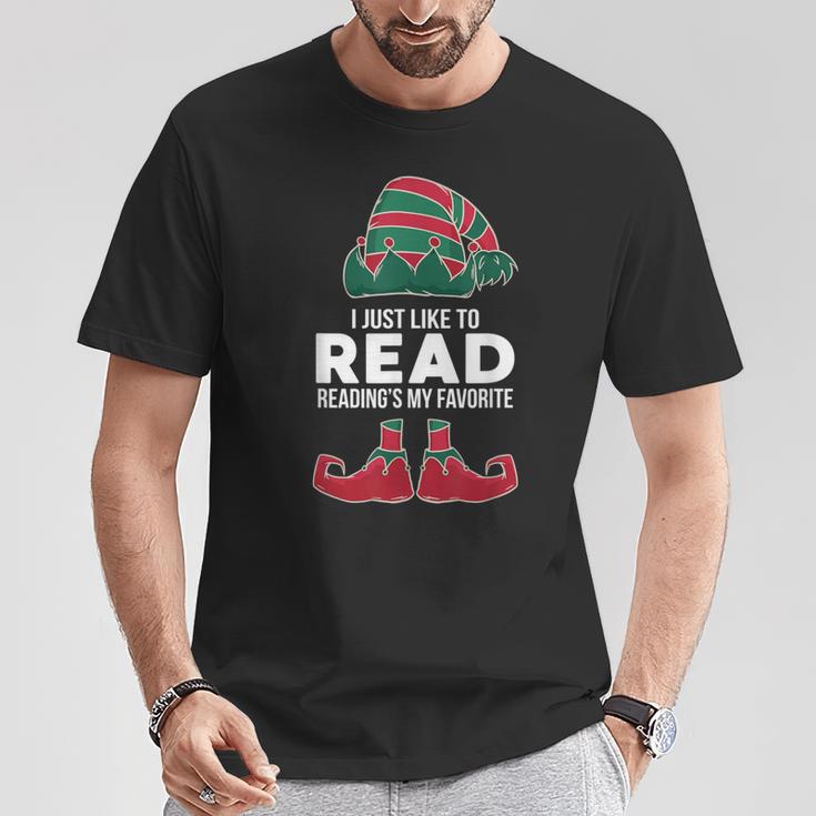 I Just Like To Read Reading's My Favorite Xmas Book Club Fan T-Shirt Unique Gifts I Just Like To Read Reading's My Favorite Xmas Book Club Fan T-Shirt Unique Gifts