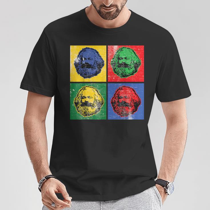 Karl Marx ビンテージレトロポップアート 社会主義政治 Tシャツ 面白い贈り物