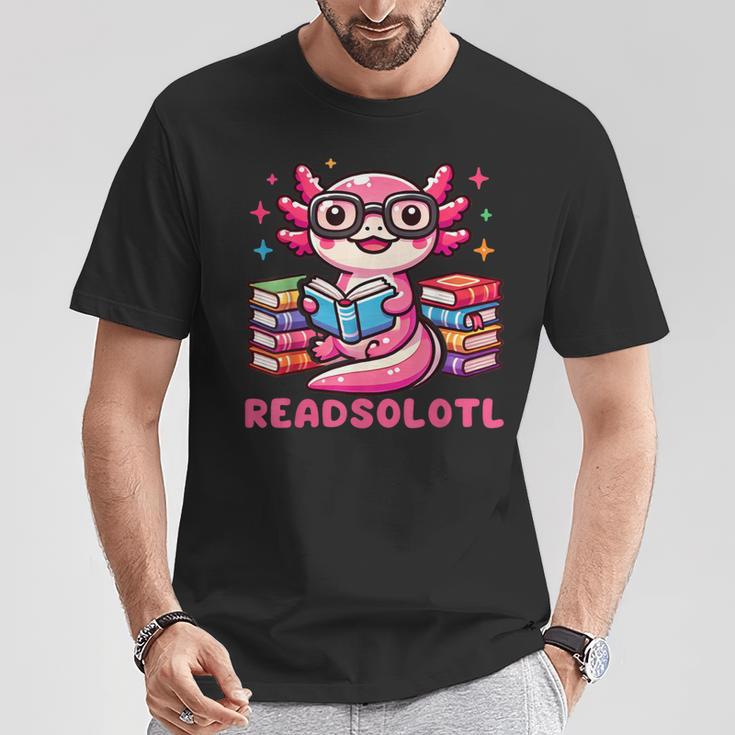 Kawaii Axolotl Readsolotl Book Lover Reading Bookworm Girls T-Shirt Unique Gifts Kawaii Axolotl Readsolotl Book Lover Reading Bookworm Girls T-Shirt Unique Gifts