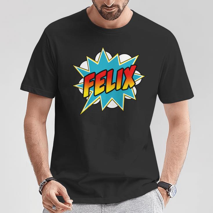 Kids Boys Felix Comic Book Superhero Name T-Shirt Unique Gifts Kids Boys Felix Comic Book Superhero Name T-Shirt Unique Gifts