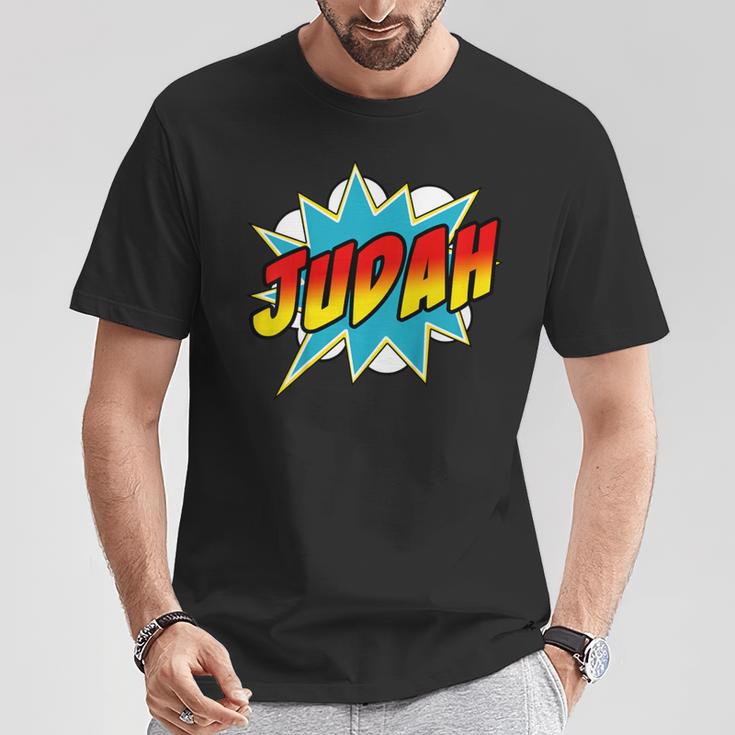 Kids Boys Judah Comic Book Superhero Name T-Shirt Unique Gifts