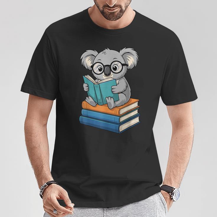 Koala Reading Book Glasses Bookworm Librarian T-Shirt Unique Gifts Koala Reading Book Glasses Bookworm Librarian T-Shirt Unique Gifts