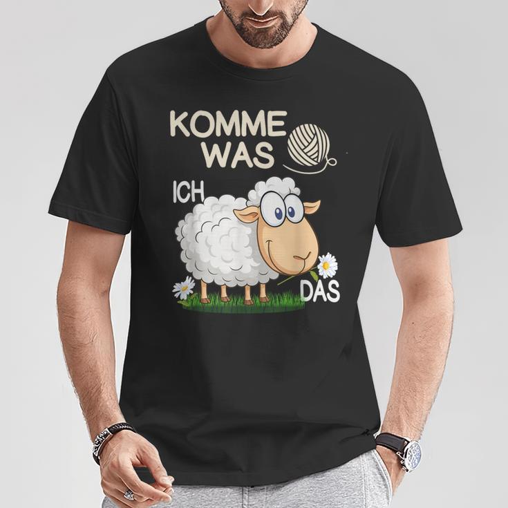 Komme Was Wolle Ichchaf Das Lustigeschaf T-Shirt Lustige Geschenke