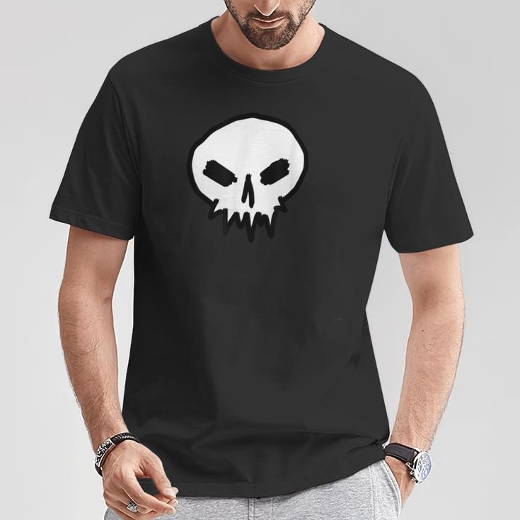 Thekull スカルシャツ ゴスデザイン パンク Tシャツ 面白い贈り物