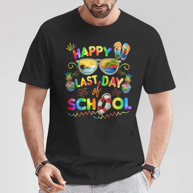 Last Day Ofchool For Teacher Off Duty Tie And Dye Tシャツ 面白い贈り物