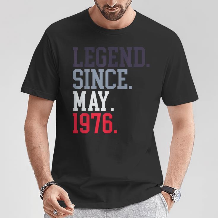Legendince May 1976 メンズ レディース 1976年5月 Tシャツ 面白い贈り物