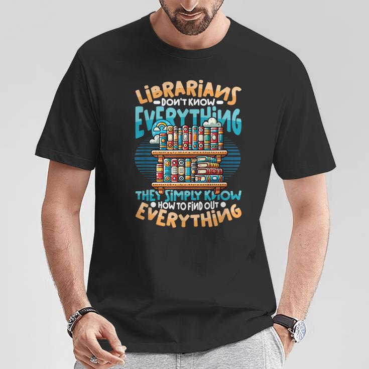 Librarian Book Lover Library Librarian T-Shirt Unique Gifts