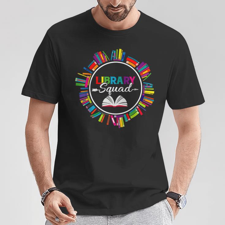 Library Squad Shirt Librarian Bookworm Book Lover T-Shirt Unique Gifts