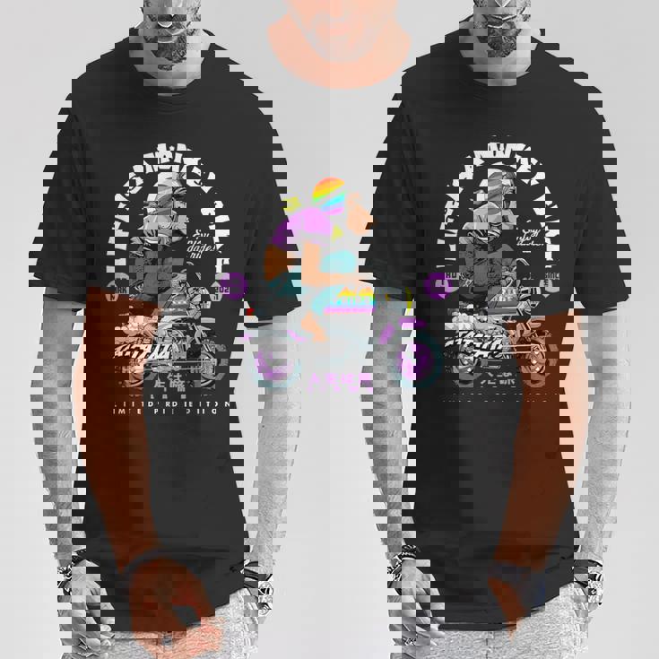 Life Is A Monkey Bike Fun ビンテージ バイカー プライドエディション Tシャツ 面白い贈り物