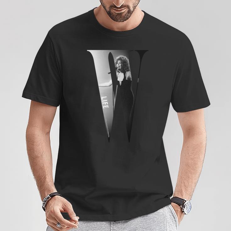 Life Picture Collection _ ホイットニー ヒューストン1 長袖tシャツ Tシャツ 面白い贈り物