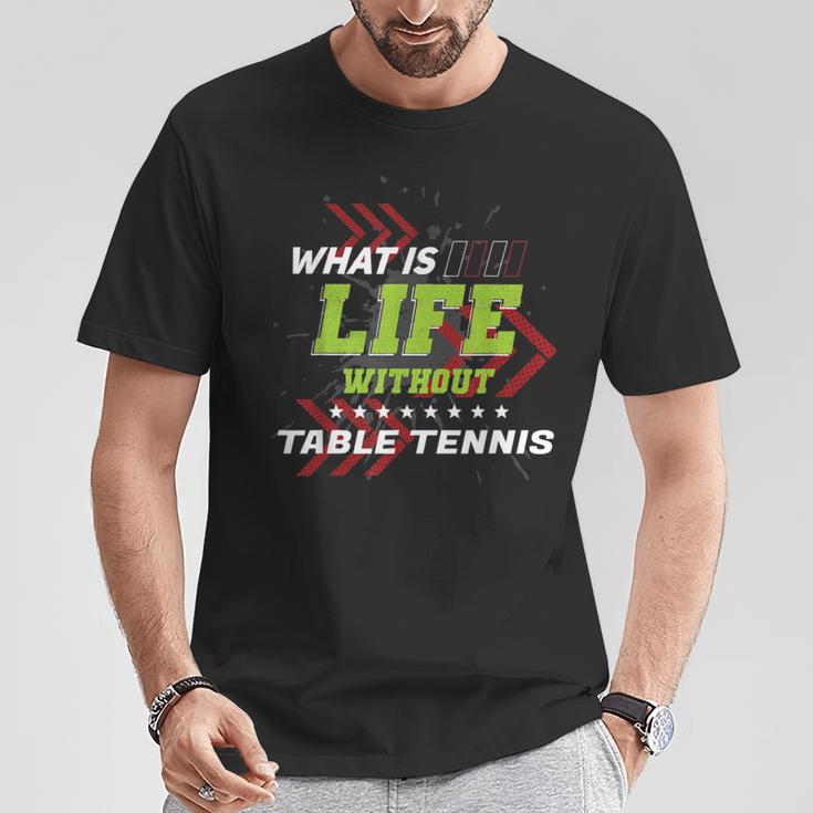 Life Without 卓球 面白い スポーツ ユーモア ゲーム ピンポン Tシャツ 面白い贈り物
