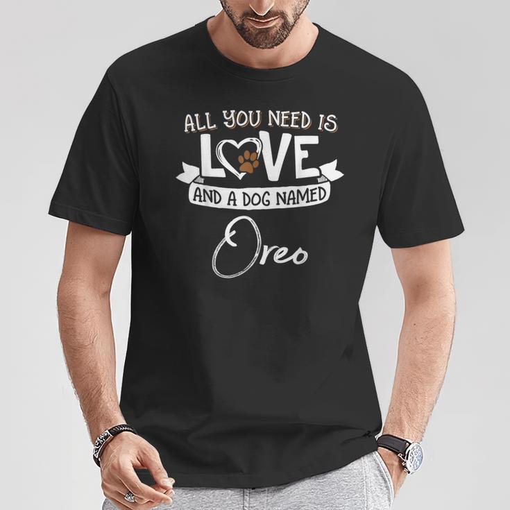 Linda Camisa De Perro Llamado Oreo Para Es Y Hombres Camiseta unisex Regalos divertidos