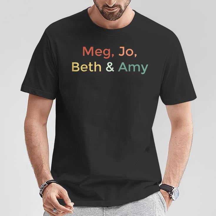 Little Women Alcott Book Meg Jo Beth Amy March Sisters T-Shirt Unique Gifts