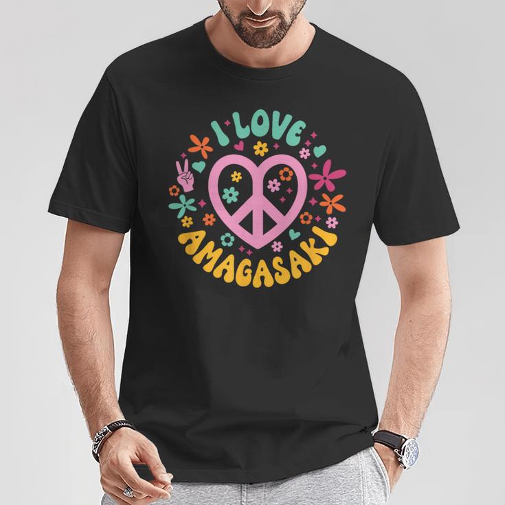 I Love Amagasaki アイ・ラブ・アマガサキ Tシャツ 面白い贈り物