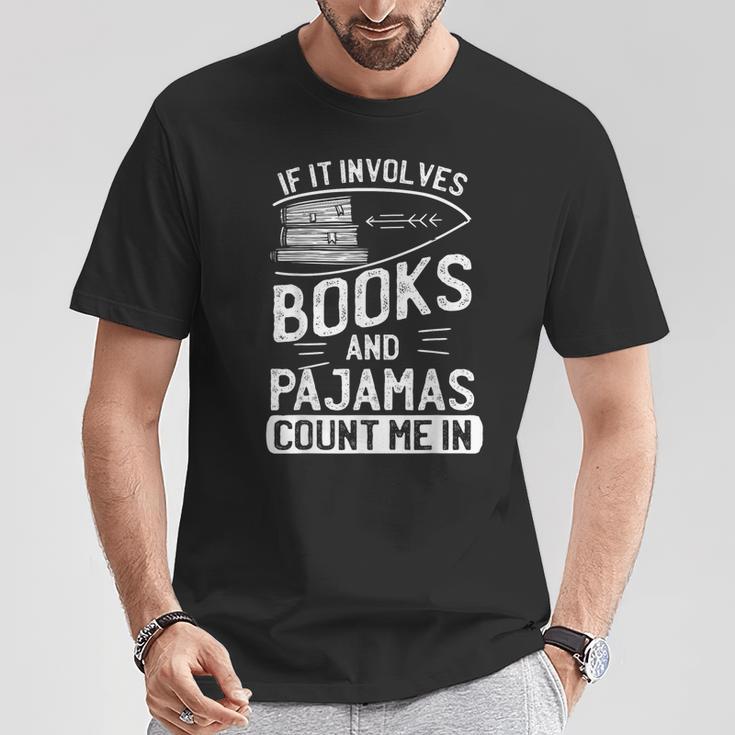 Love Books Love Pajamas For Readers T-Shirt T-Shirt Unique Gifts