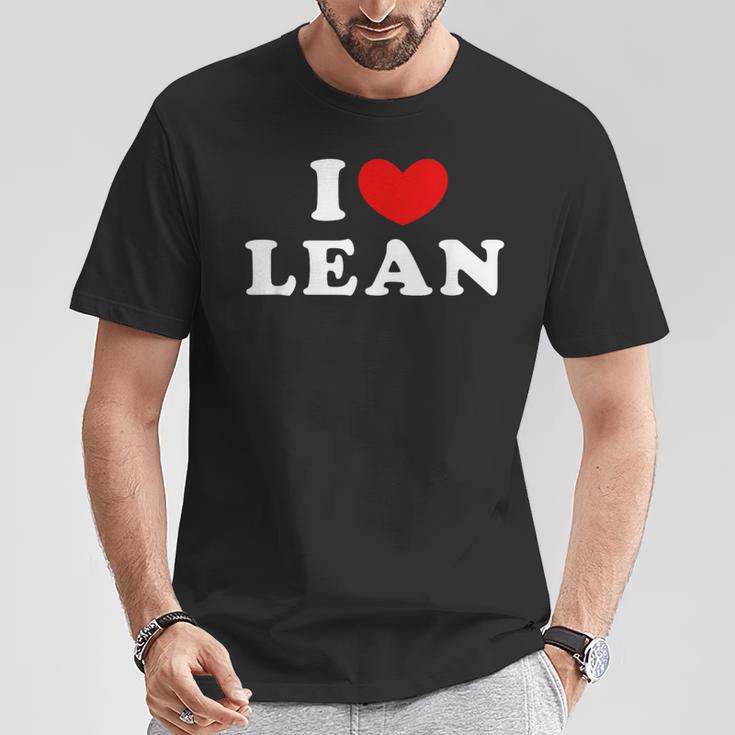 I Love Lean 私は愛する Lean Tシャツ 面白い贈り物