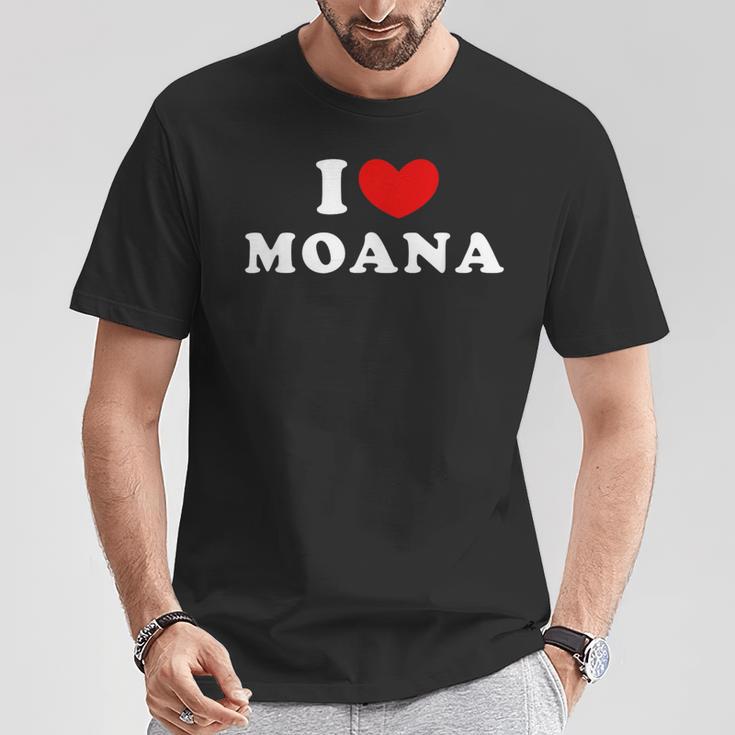 I Love Moana 私は愛する Moana Tシャツ 面白い贈り物