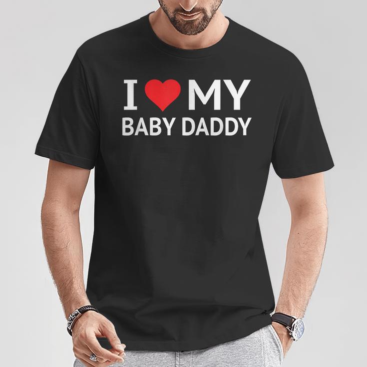 I Love My Baby Daddy Tシャツ 面白い贈り物