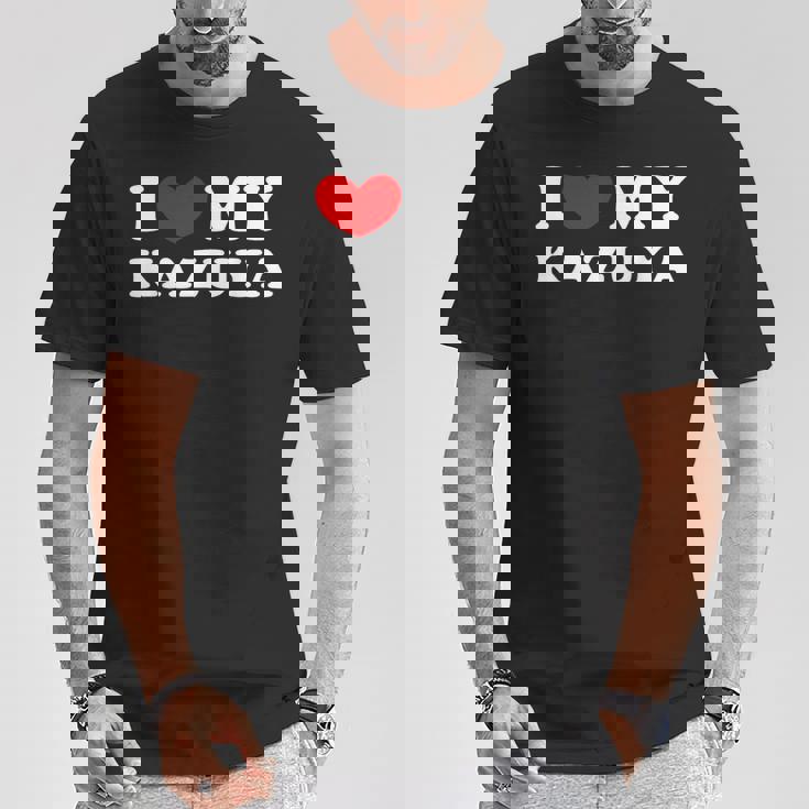 I Love My Kazuya 私はカズヤを愛しています Tシャツ 面白い贈り物