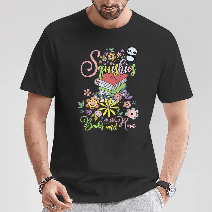 Love Panda Squishy Animal Doodles Squishies Books And Rain T-Shirt Unique Gifts