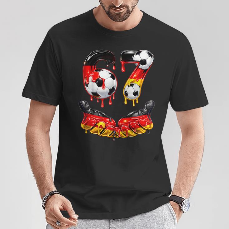 Lustiges Fußball 67 Meme Für Jungen Kinder 67 Ixeven 67 T-Shirt Lustige Geschenke