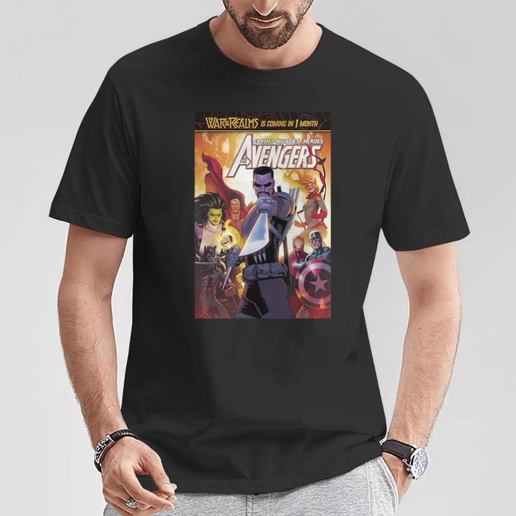 Marvel Comixology Avengers War Of Vampires Comic Book Cover T-Shirt Unique Gifts