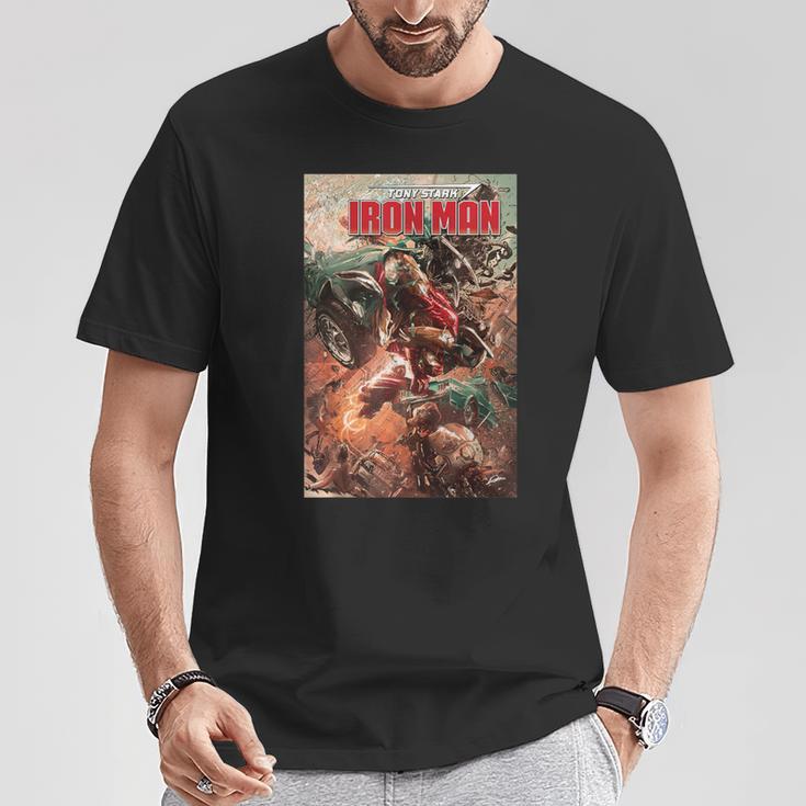 Marvel Comixology Iron Man Stark Realities Comic Book Cover T-Shirt Unique Gifts