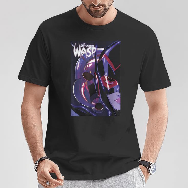 Marvel Comixology Wasp The Attack Of AIM Comic Book Cover T-Shirt Unique Gifts