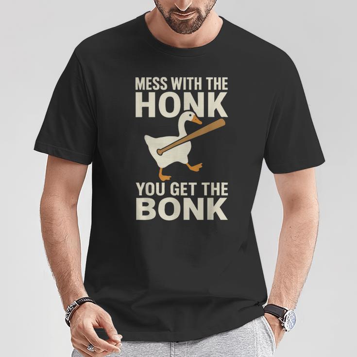 Mess With The Honk You Get The Bonk Tシャツ 面白い贈り物