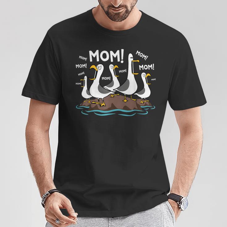 Mom Seagull Mama Seagulls Humor T-Shirt Unique Gifts