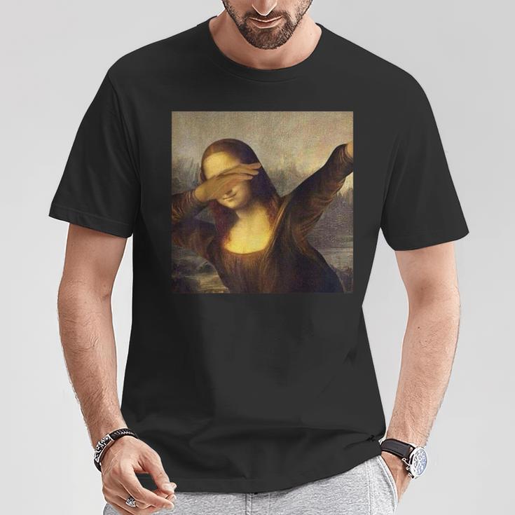 Mona Lisa 水玉 Tシャツ 面白い贈り物