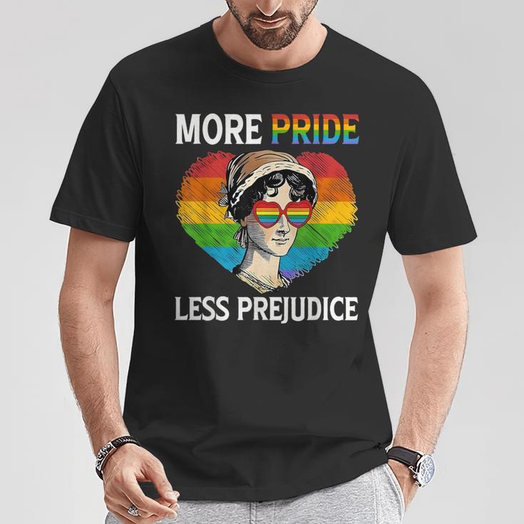 More Pride Less Prejudice Pride Month Lgbtq ゲイ レズビアン Tシャツ 面白い贈り物