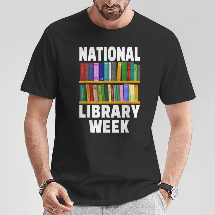 National Library Week 2021 Book Lover Reader Librarian T-Shirt Unique Gifts