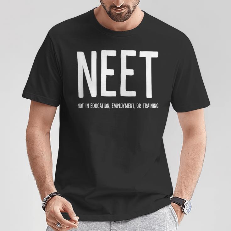 Neetネット 教育・雇用・トレーニングなし Tシャツ 面白い贈り物