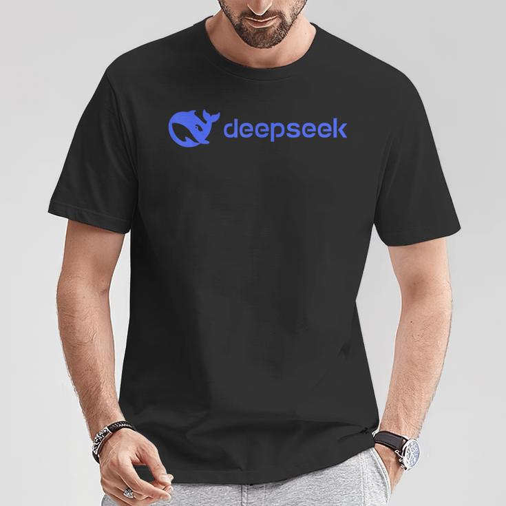 Nerdy Deepseek Ai 人工知能 コンピューター オタク Tシャツ 面白い贈り物