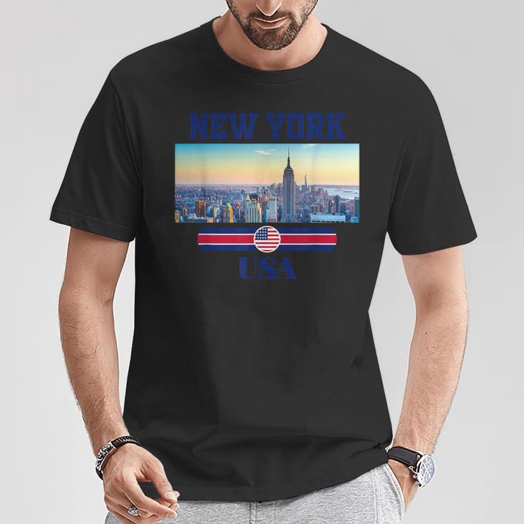 New York Citykyline New York New York City Tシャツ 面白い贈り物