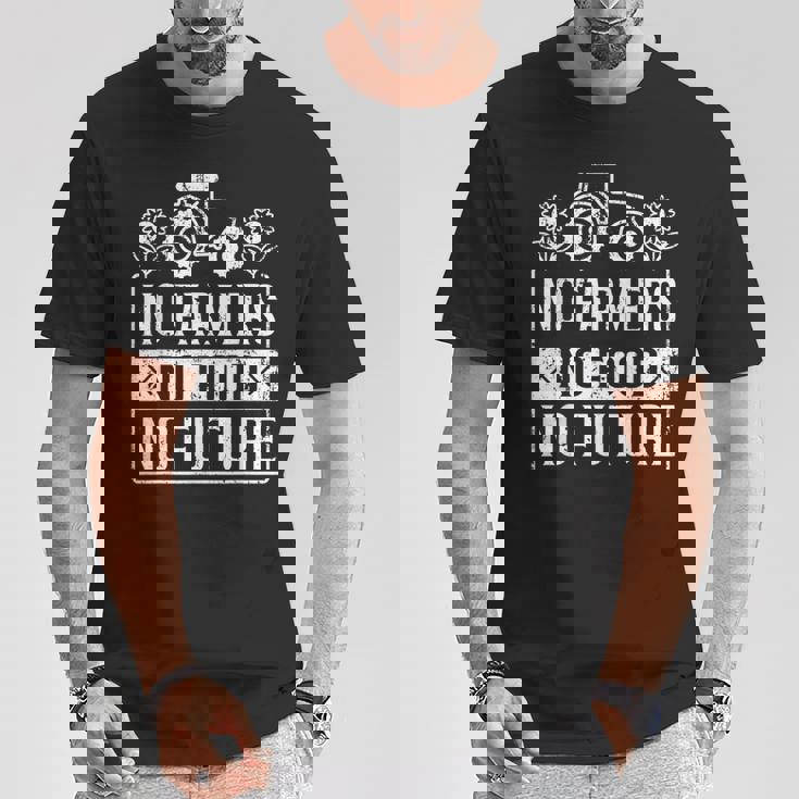 No Farmers No Food No Future ファーマー 農場農場農業 Tシャツ 面白い贈り物