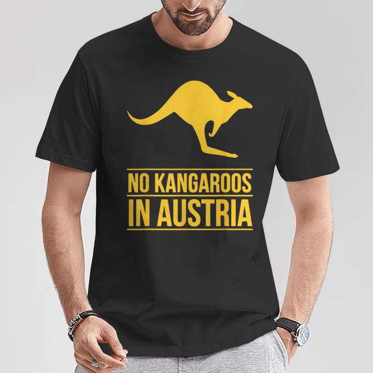 No Kangaroos In Austria Tシャツ 面白い贈り物