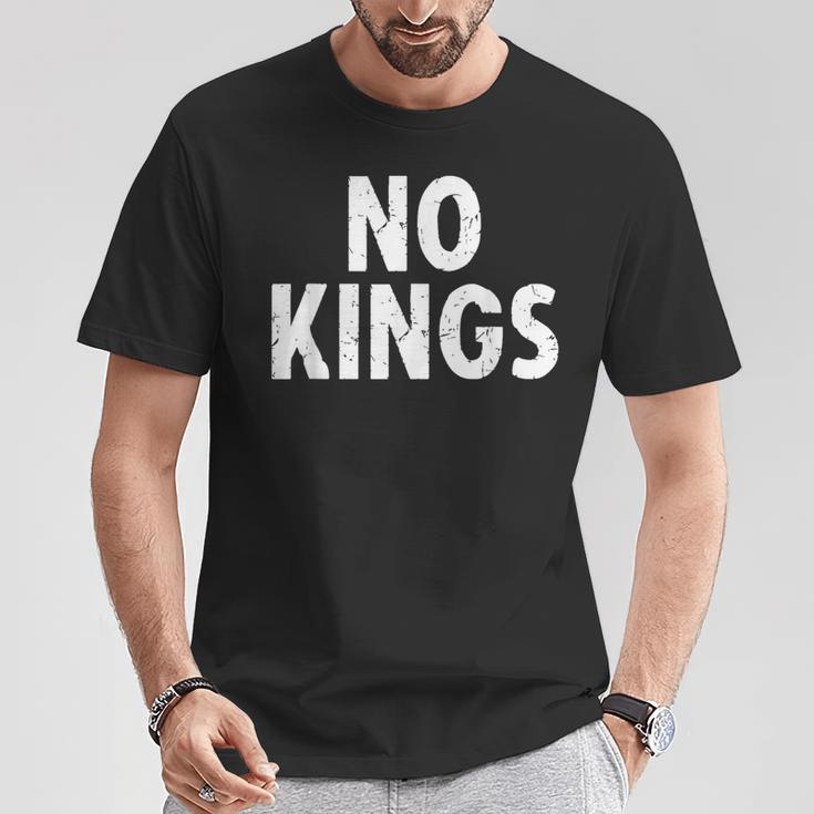 No Kings Tシャツ 面白い贈り物