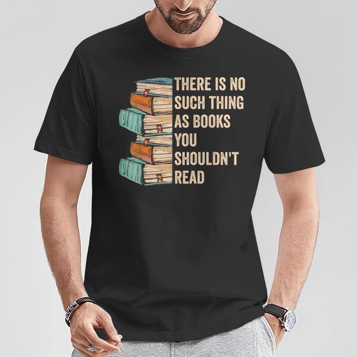 No Thing As Books You Shouldn't Read Banned Books Reader T-Shirt Unique Gifts No Thing As Books You Shouldn't Read Banned Books Reader T-Shirt Unique Gifts
