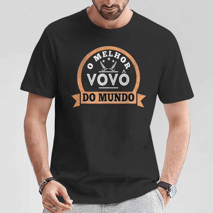 O Melhorovo Do Mundo ブラジリアン ポルトガル語 おじいちゃん Tシャツ 面白い贈り物