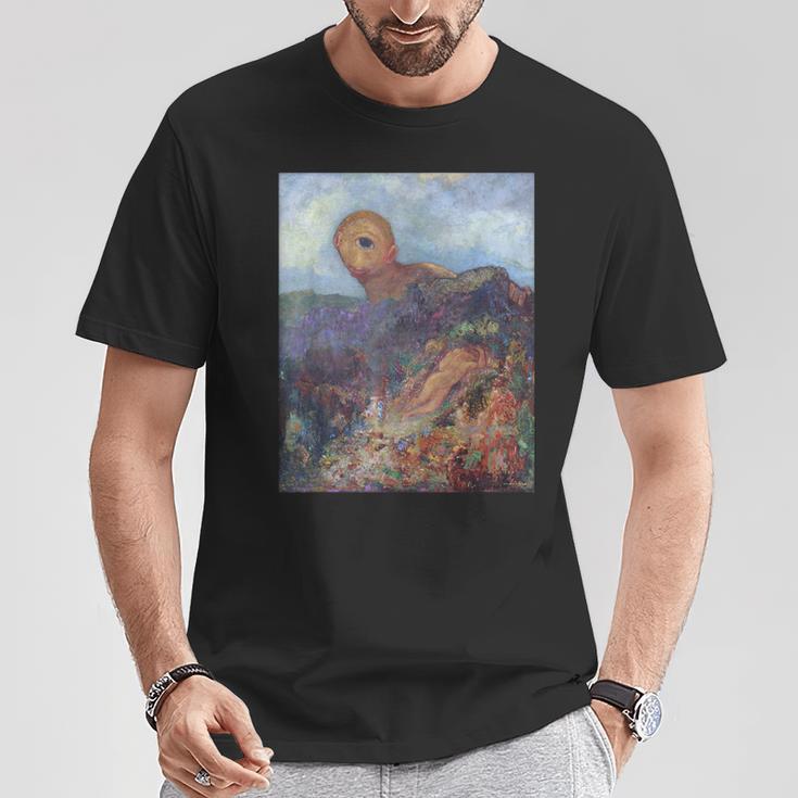 Odilon Redonによるサイクロプスの有名なアートワーク。 Tシャツ 面白い贈り物