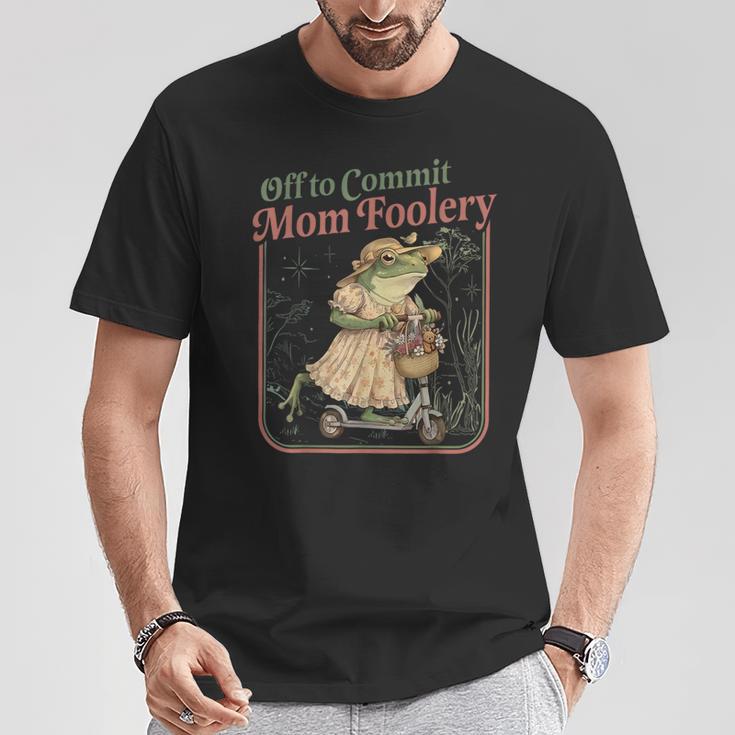 Off To Commit Mom Foolery Mama Frog Scooter Mother's Day T-Shirt Unique Gifts Off To Commit Mom Foolery Mama Frog Scooter Mother's Day T-Shirt Unique Gifts