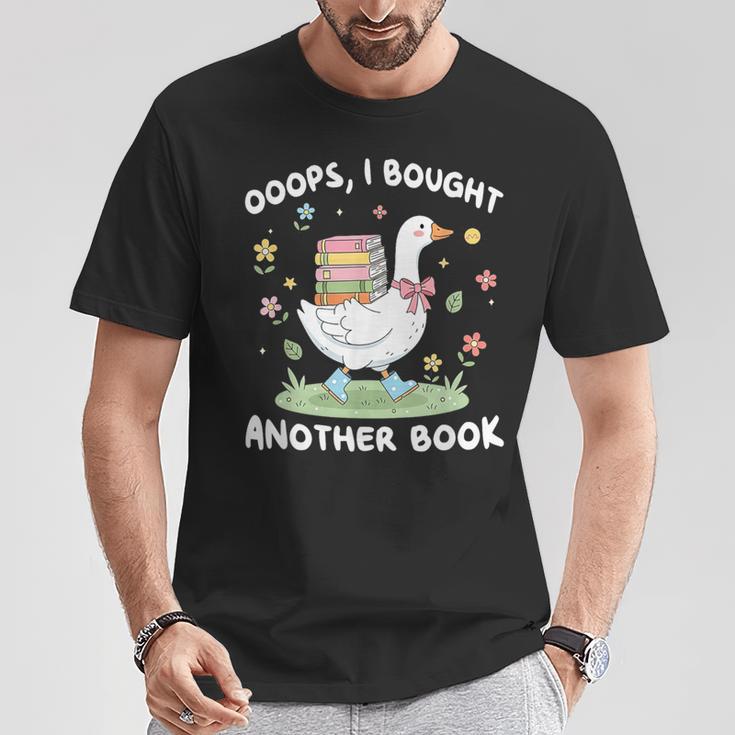 Oops I Bought Another Book Bookish Goose Reading Lover Nerd T-Shirt Unique Gifts